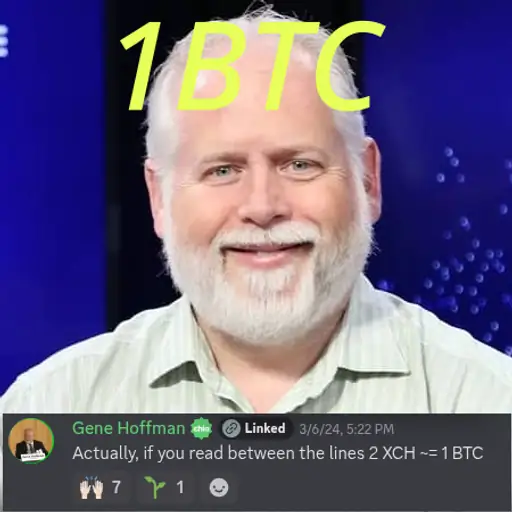 2XCH~=1BTC