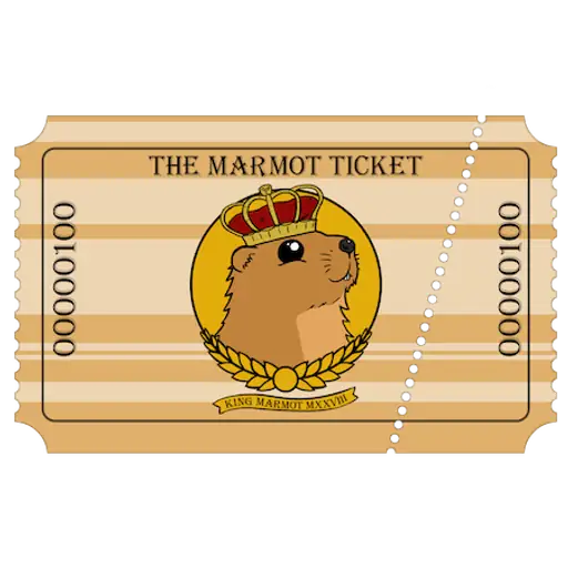 Marvelous Marmot Ticket